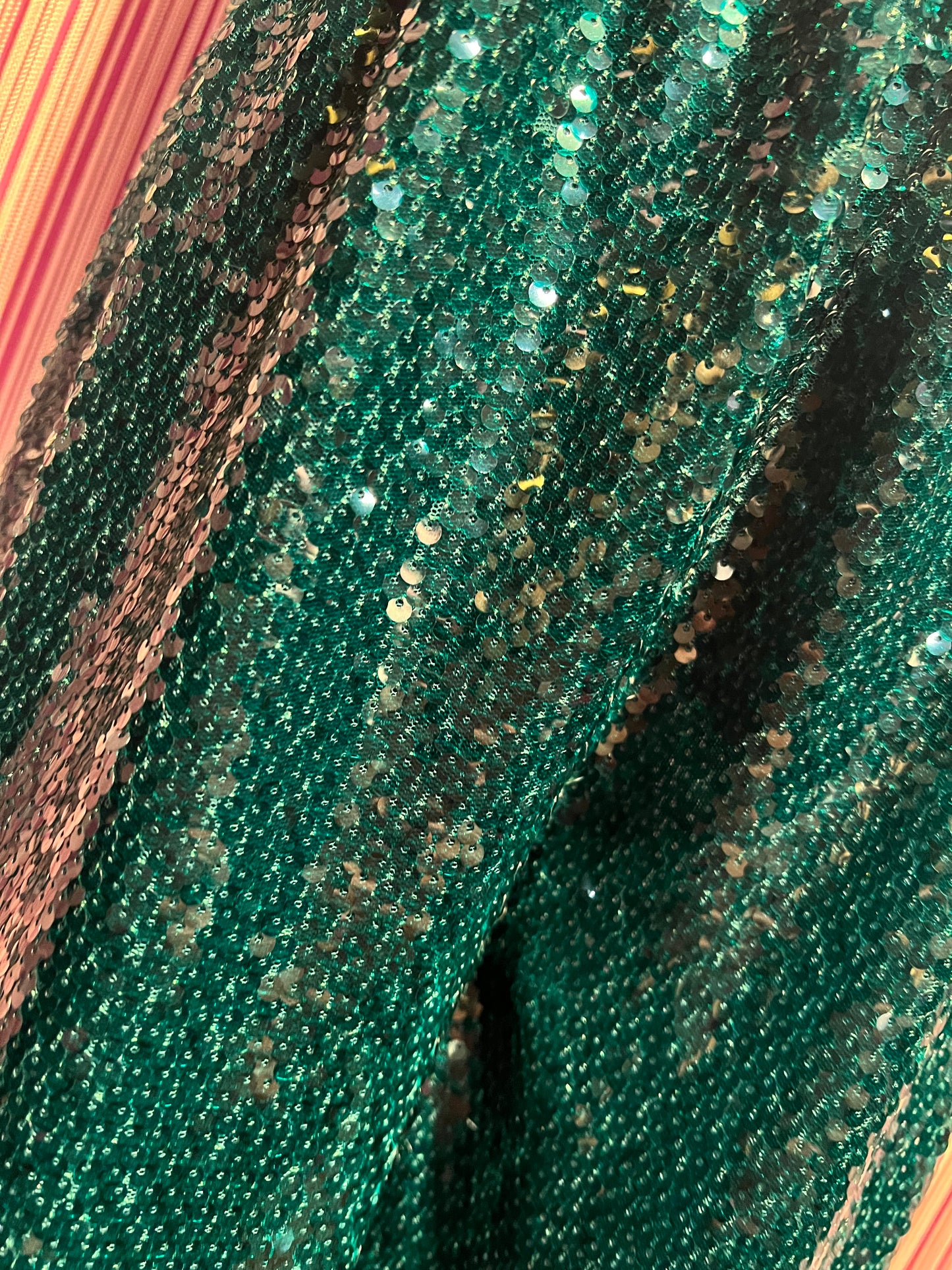 Dahlo pantalone palazzo paillettes con elastico in vita