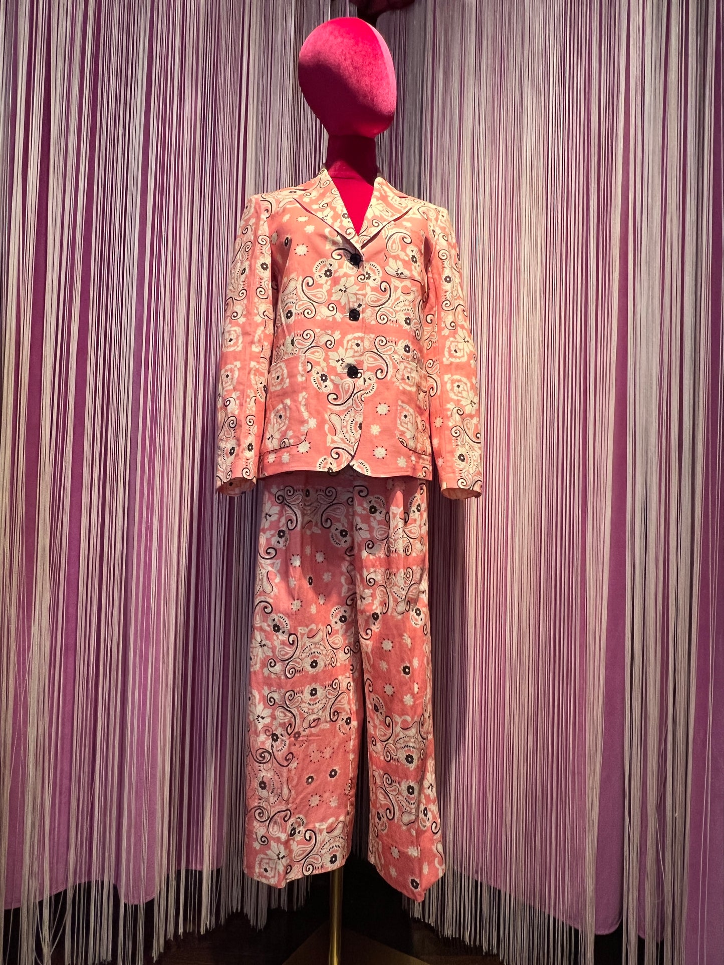 Myths -40% di sconto completo fantasia giacca tre bottoni e pantalone largo