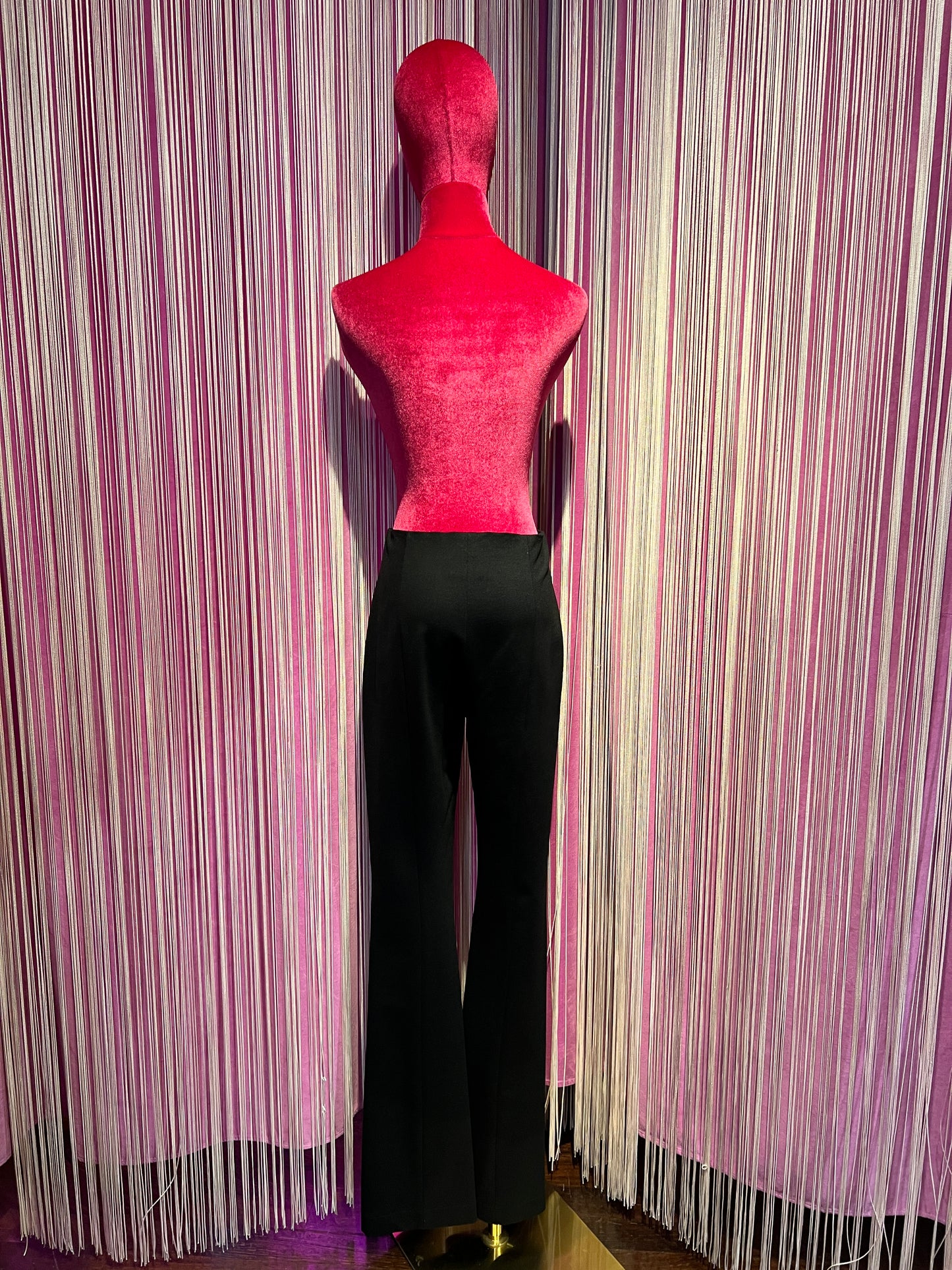 SU official pantalone nero elasticizzato con elastico in vita