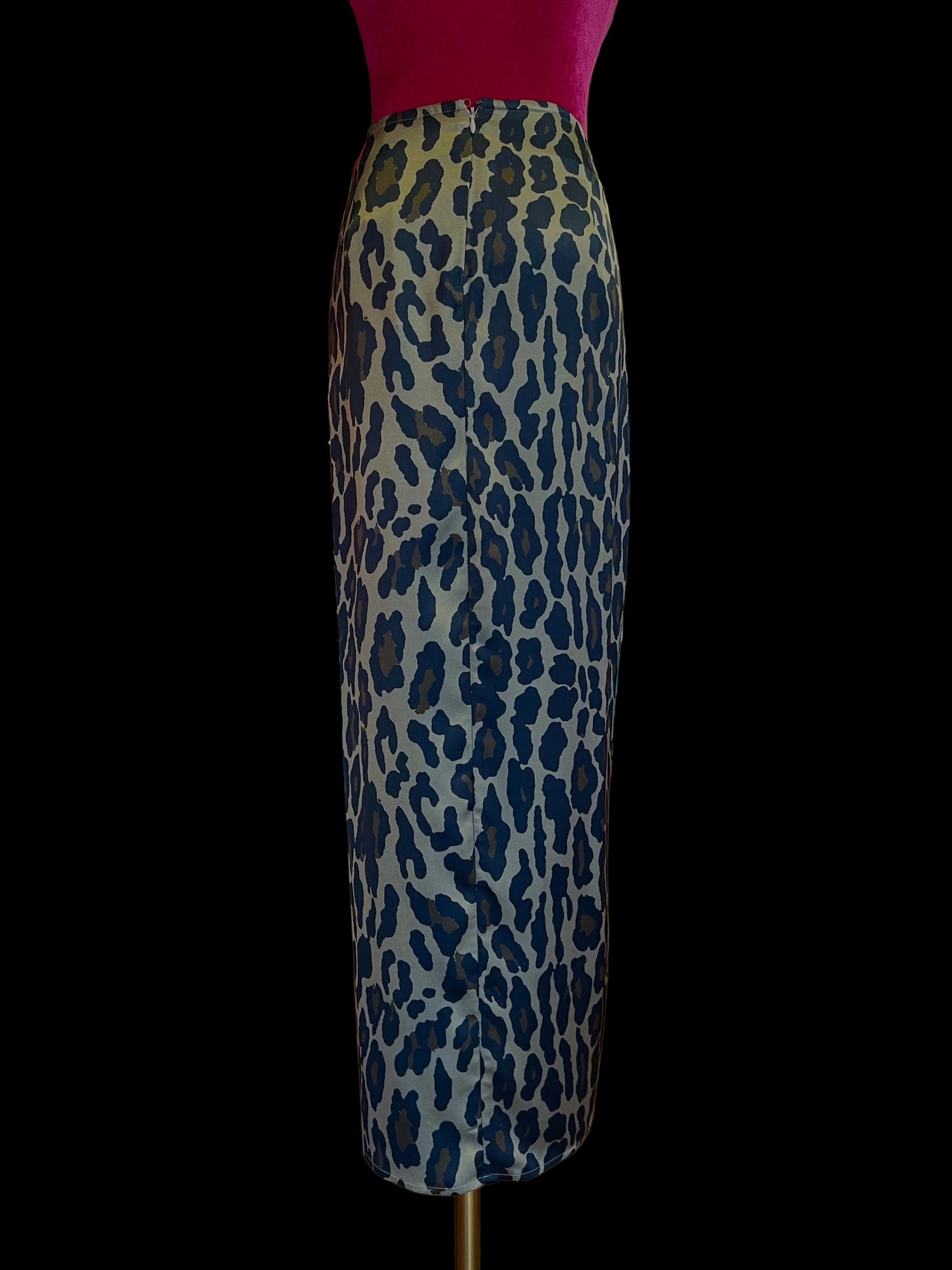 Bazar deluxe gonna fantasia stampa leopardata con drappeggio