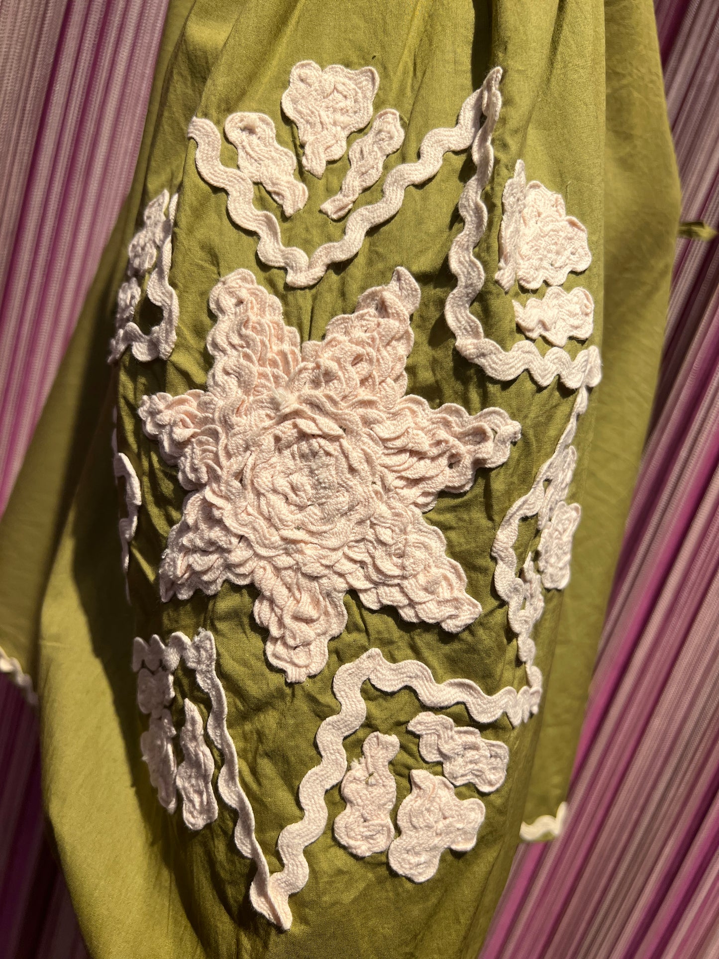 Sincere Paris -40% di sconto camicia con chiusura laccetti verde oliva e passamaneria