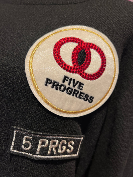 5 Progress maglia dolcevita con applicazione patch