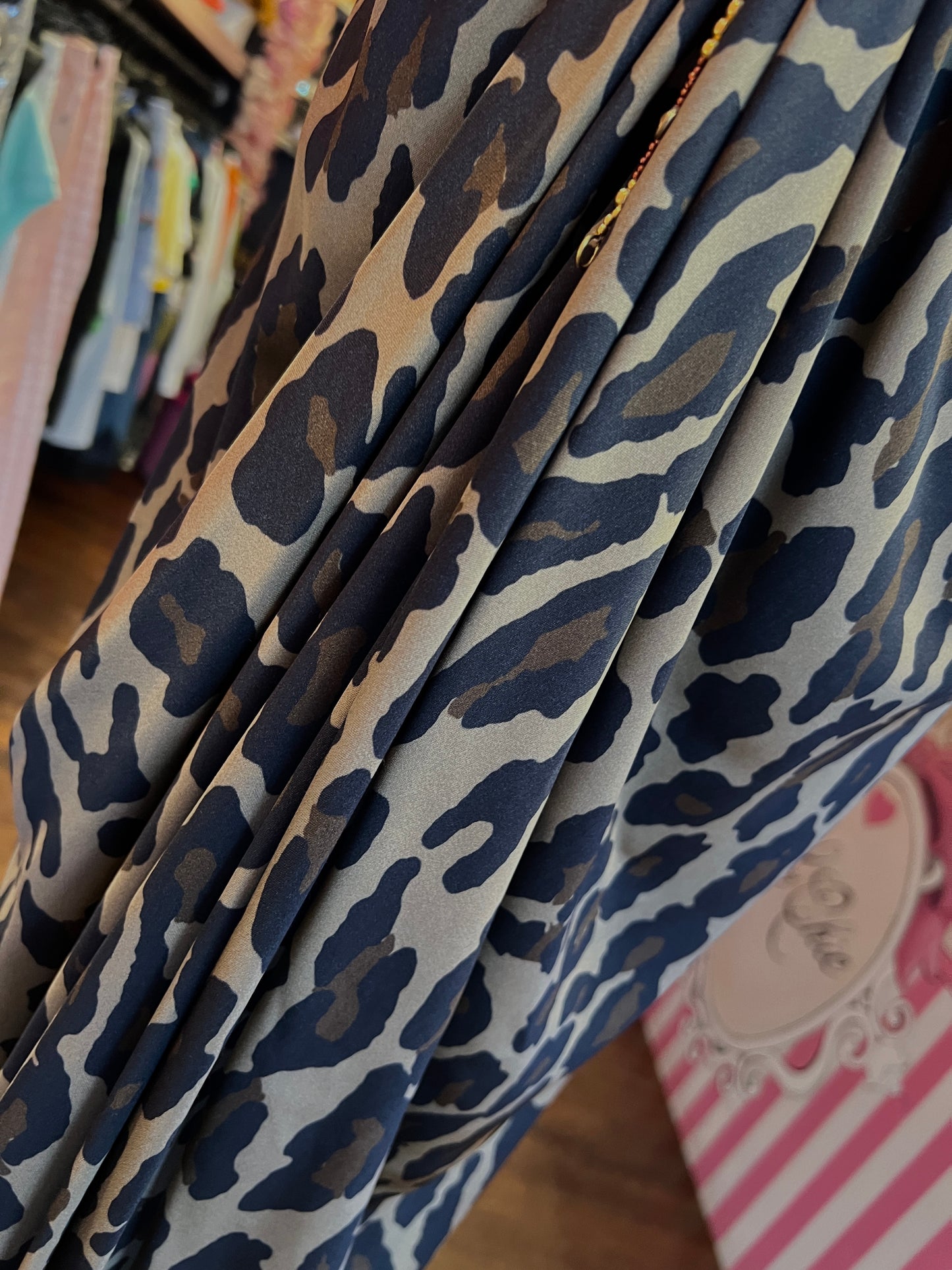 Bazar deluxe gonna fantasia stampa leopardata con drappeggio