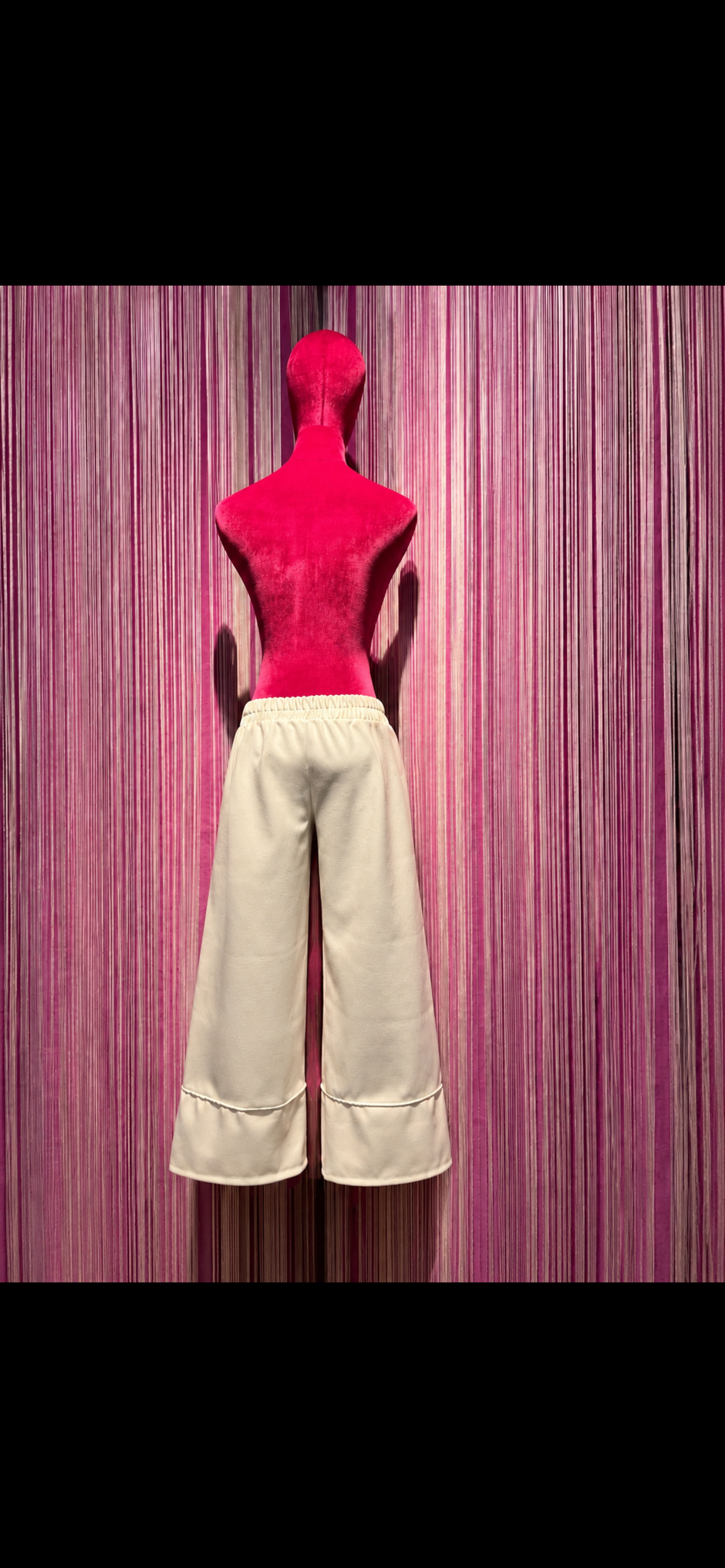 The room pantalone simil pelle burro