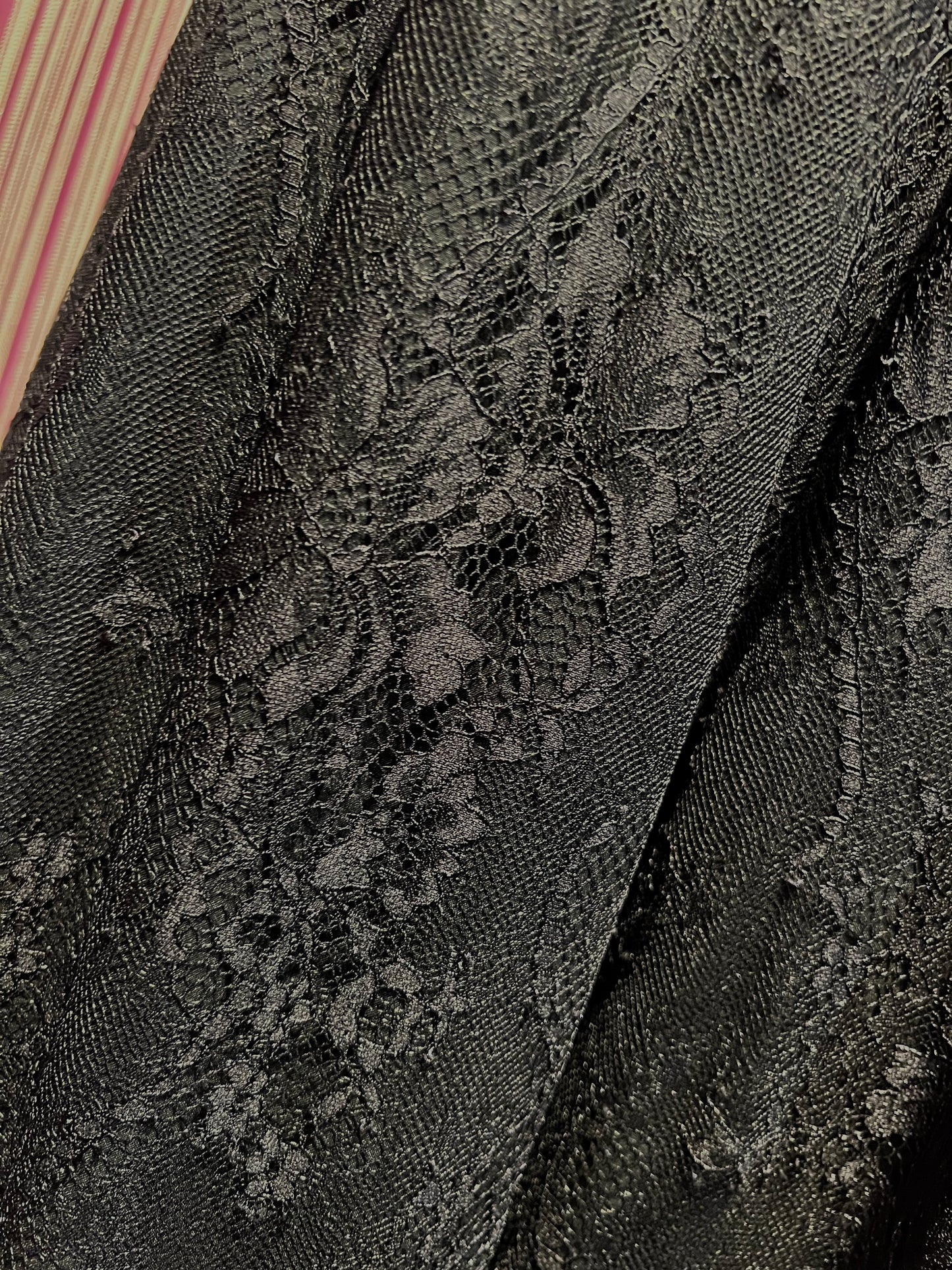 Dahlo pantalone palazzo in pizzo con elastico vita