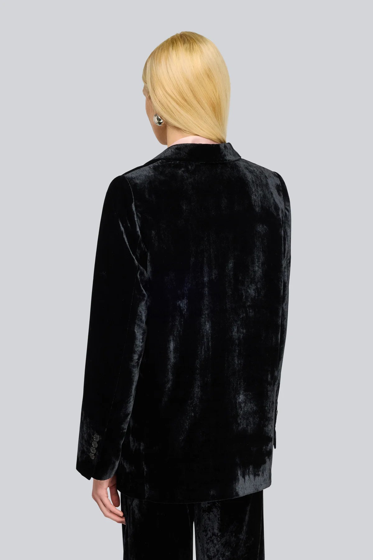 Semicouture giacca in velluto monopetto con rever