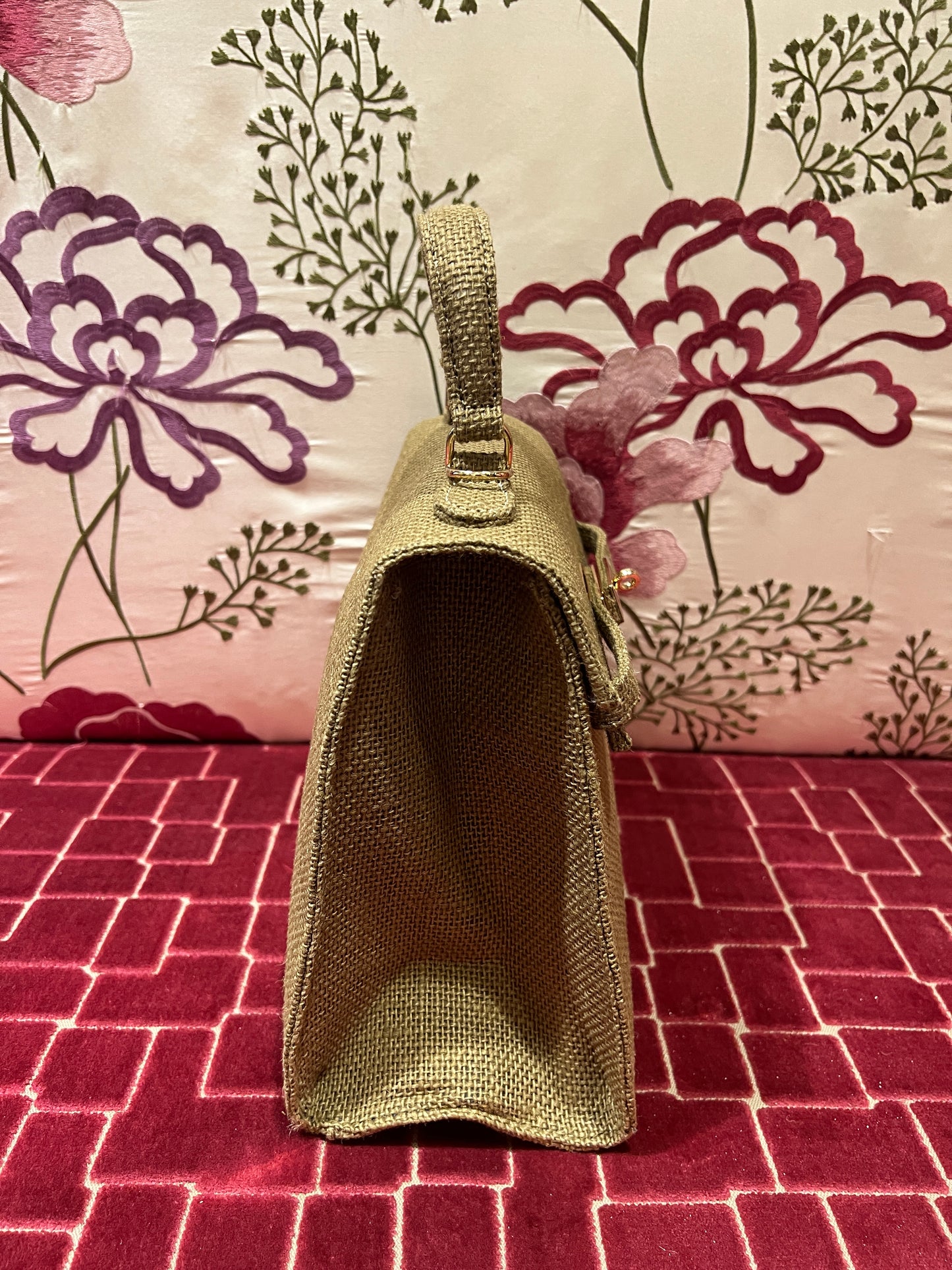 Borsa in rafia con tracollina