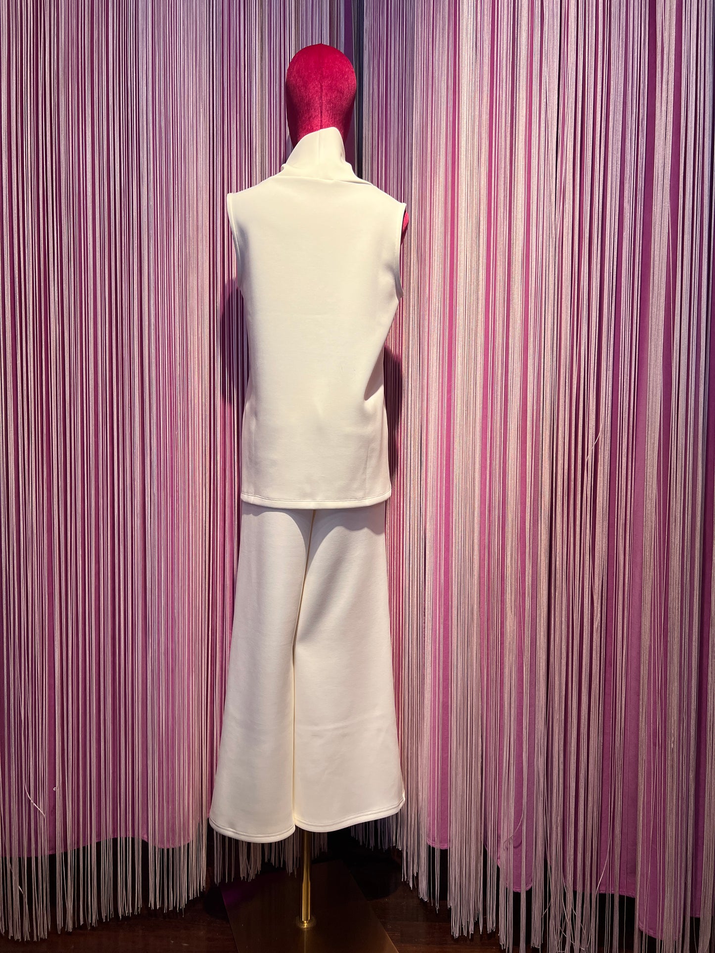 Mon amour Paris completo tre pezzi panna felpa con cappuccio ,pantalone e canotta