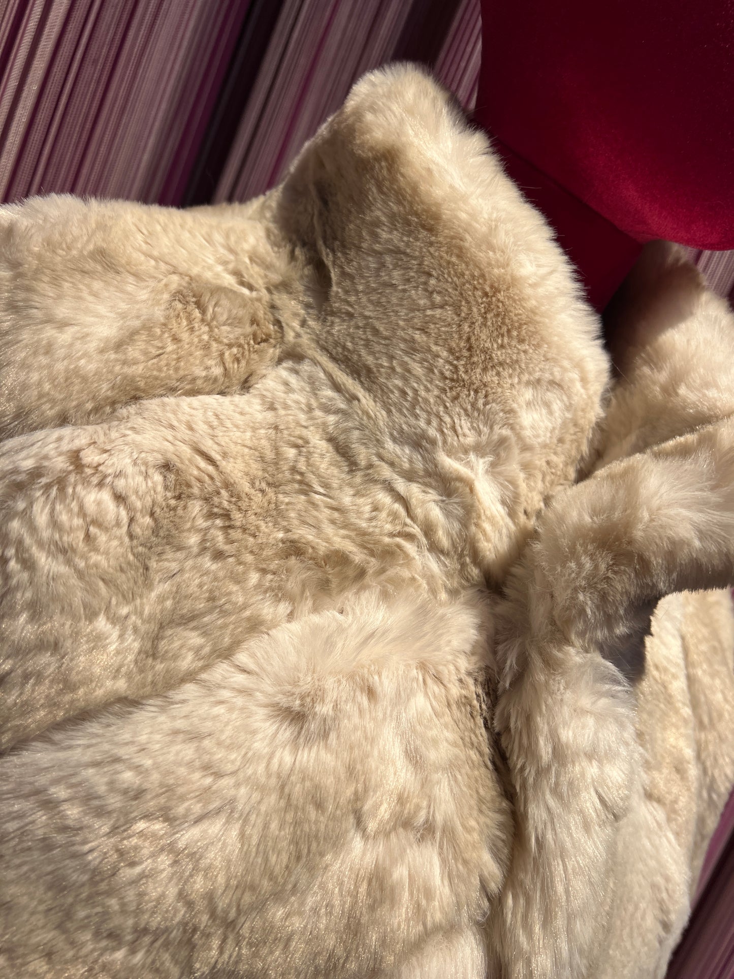 Snow-up Milano -20% di sconto giacca ecopelliccia chinchilla bianca