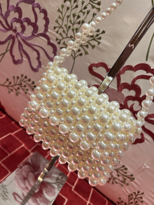 Borsa perle in resina