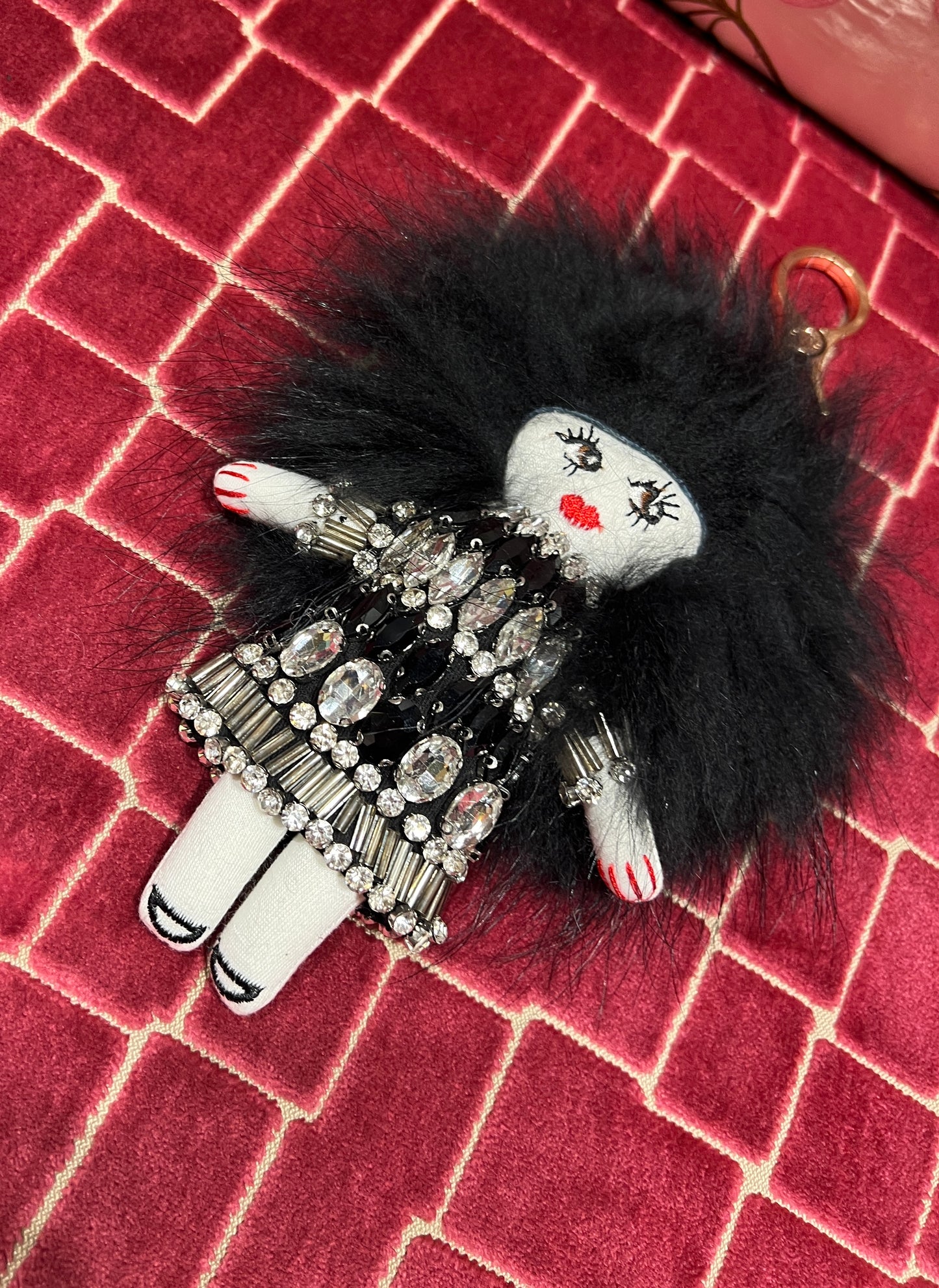 Charms bambolina con zirconi