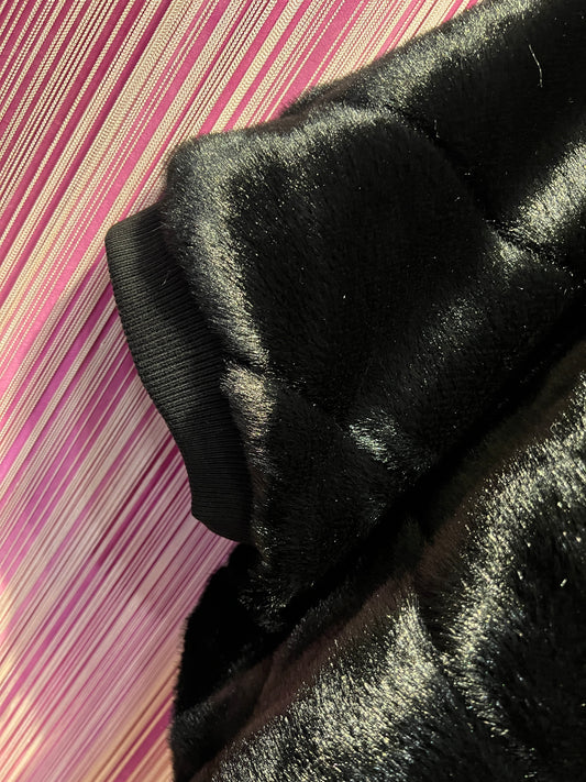 Snow-up Milano giacca ecopelliccia nera