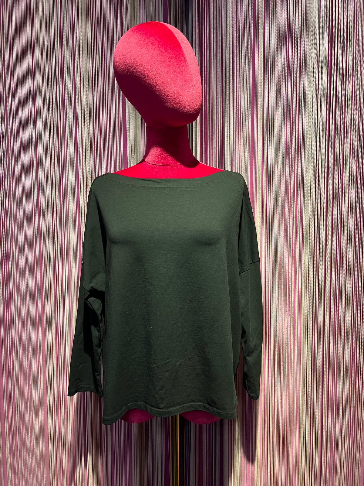 Love & roses t shirt manica 3/4 nera