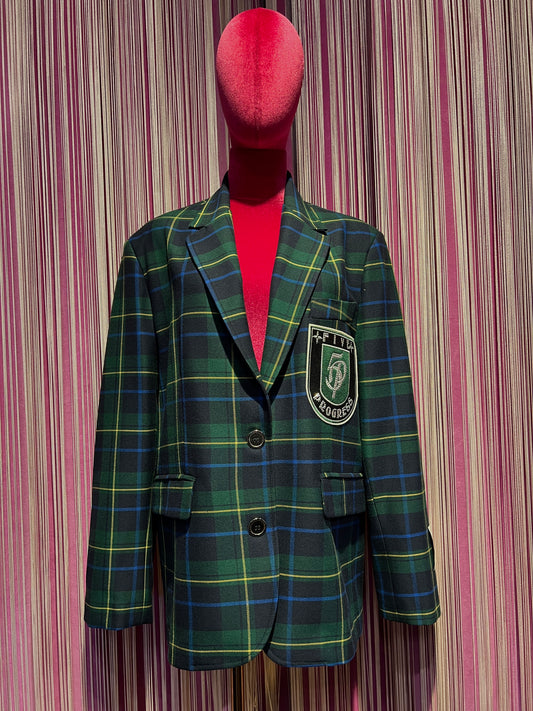5 Progress giacca over college tartan