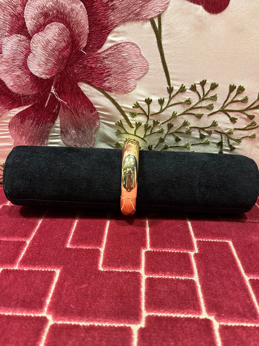 Bracciale liscio oro chiusura a  molla piccolo