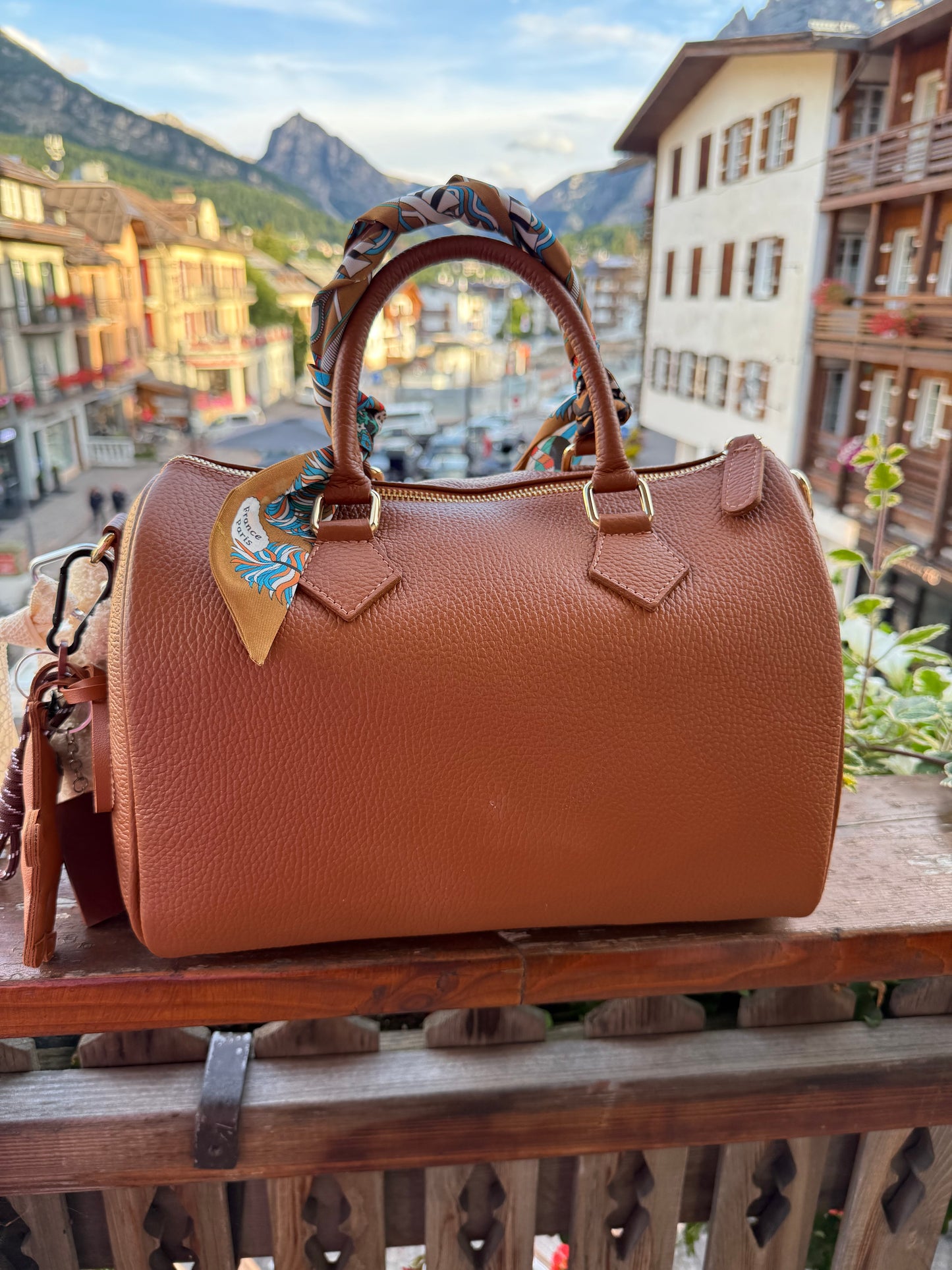 ABpink🩷 borsa pelle dipinta a mano con tracolla