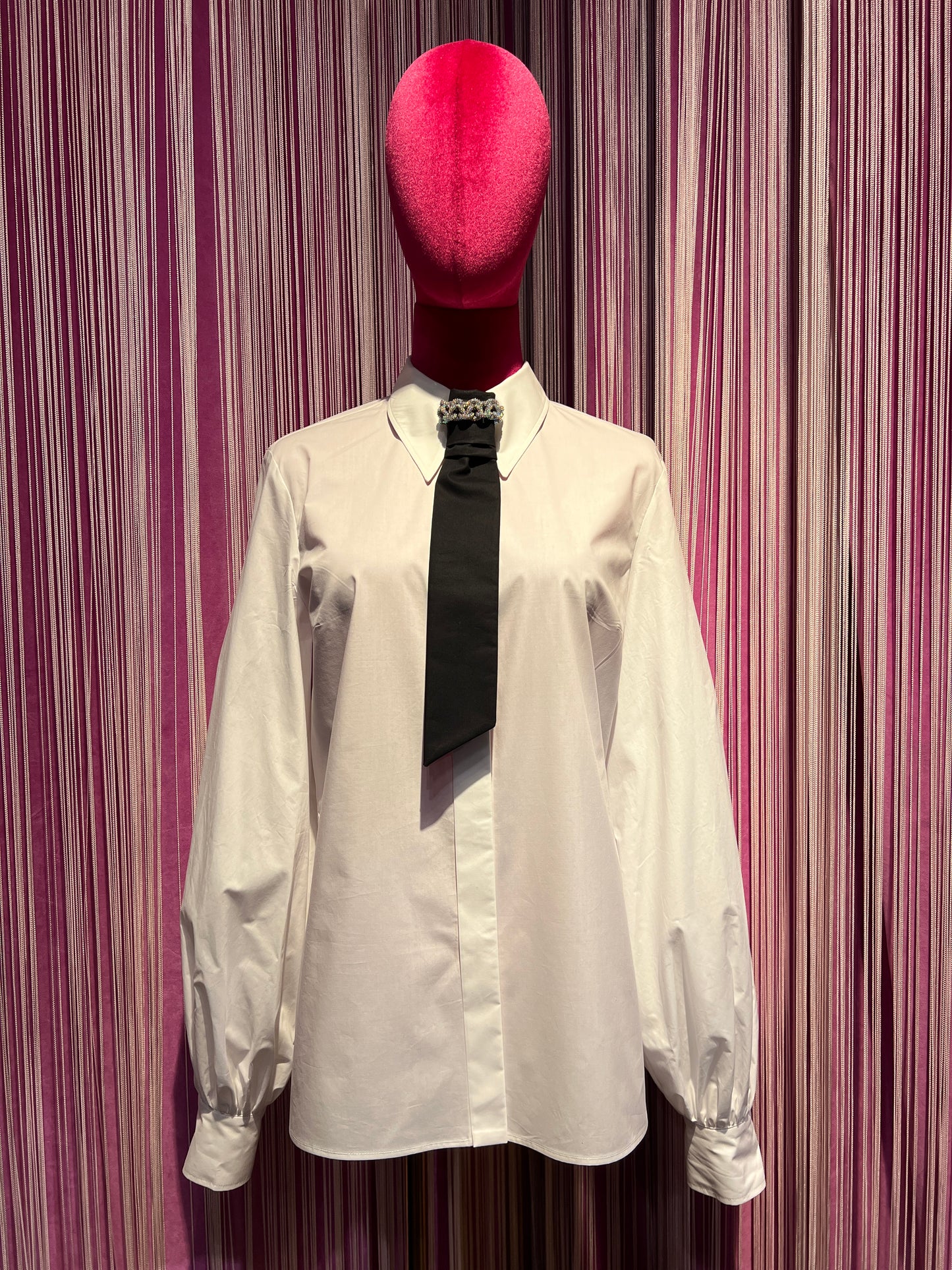 Dahlo camicia cotone con cravatta gioiello