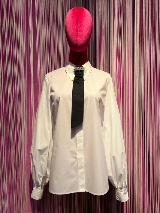 Dahlo camicia cotone con cravatta gioiello