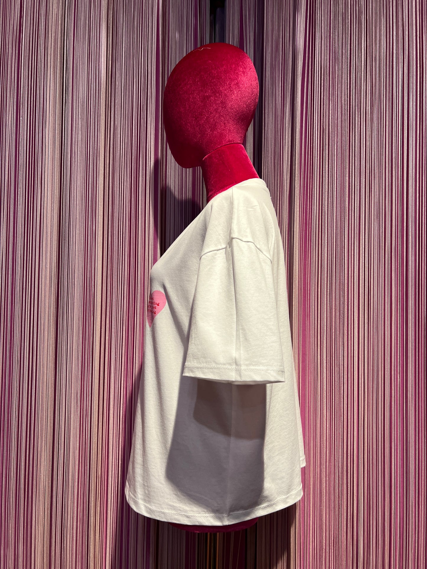 Mon amour Paris t shirt cotone con cuore rosa