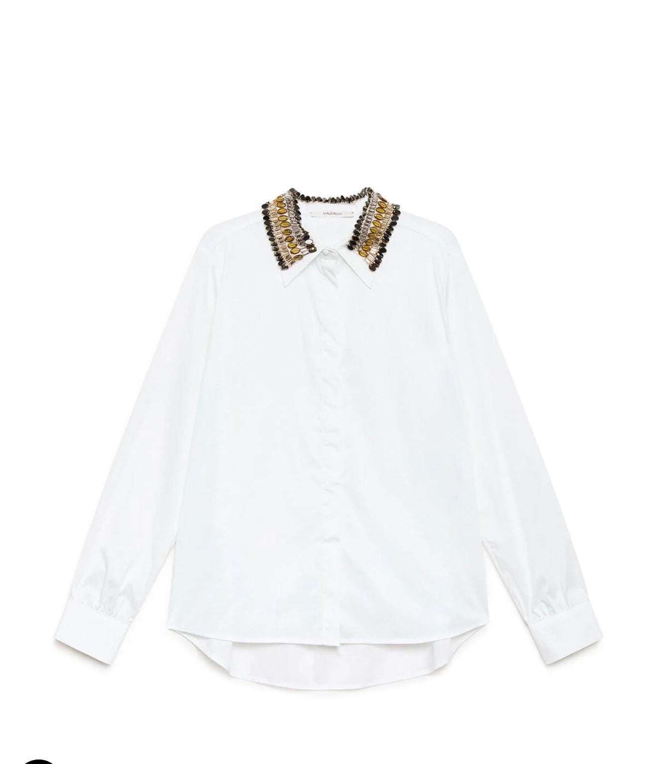 Maliparmi -40% di sconto camicia cotone bianca ricamata