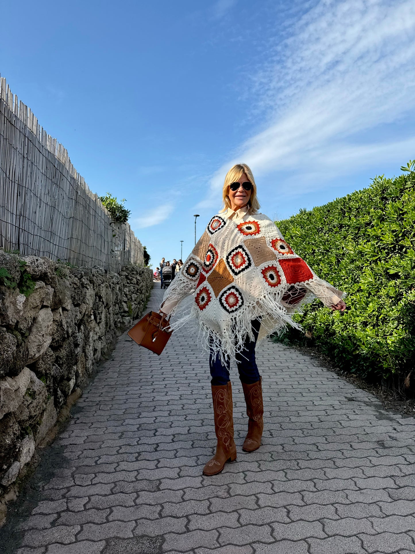 Poncho crochet misura unica