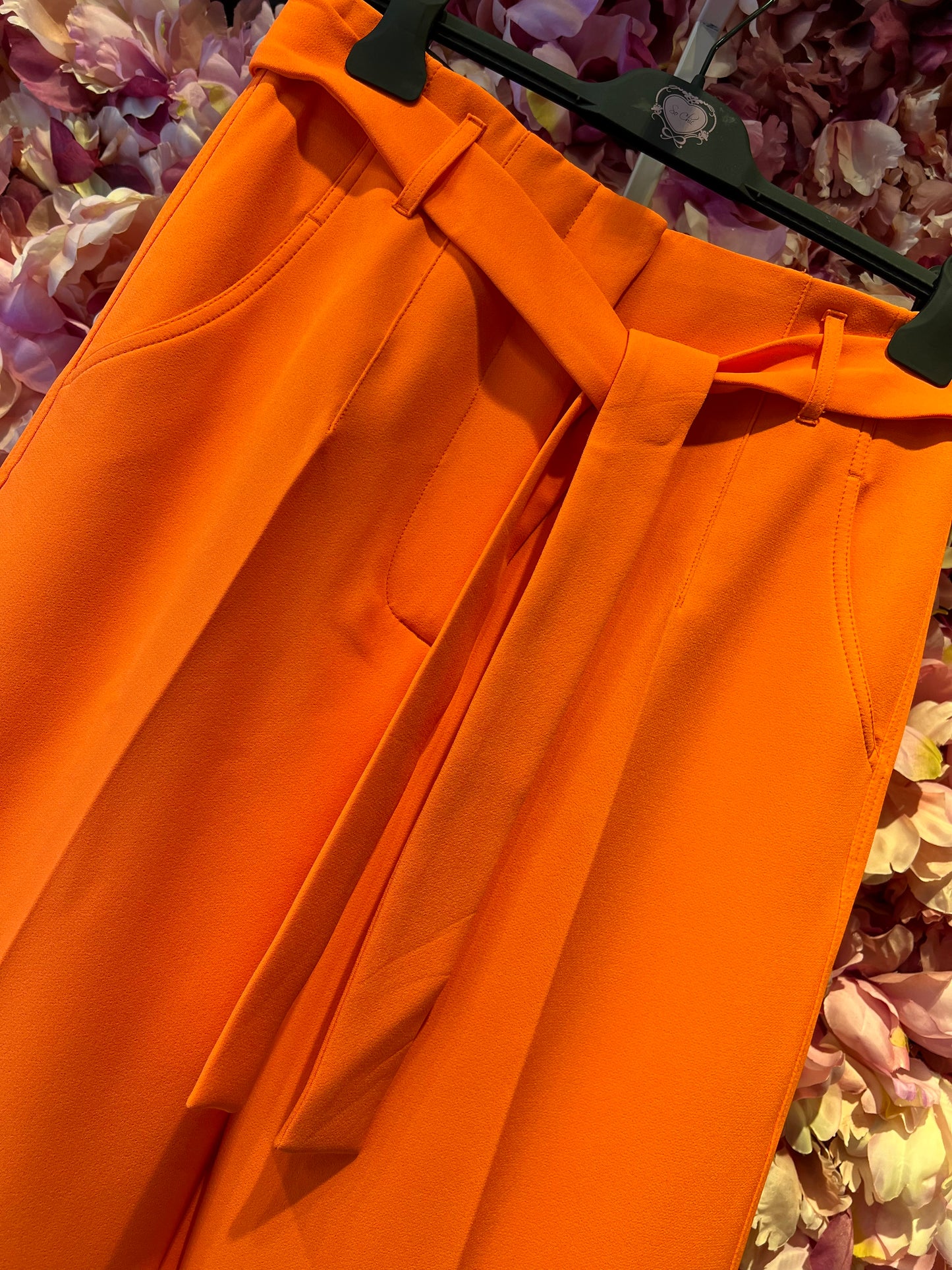 Essentiel antwerp pantalone wide leg arancio