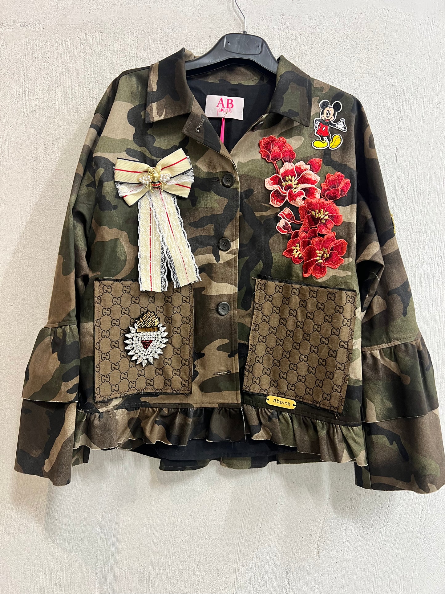 ABpink🩷 giacca Bohemien mis 1 (40-44) cotone