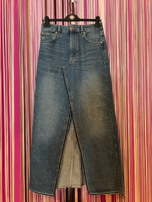 Essentiel antwerp meno 50% gonna jeans lunga spacco centrale