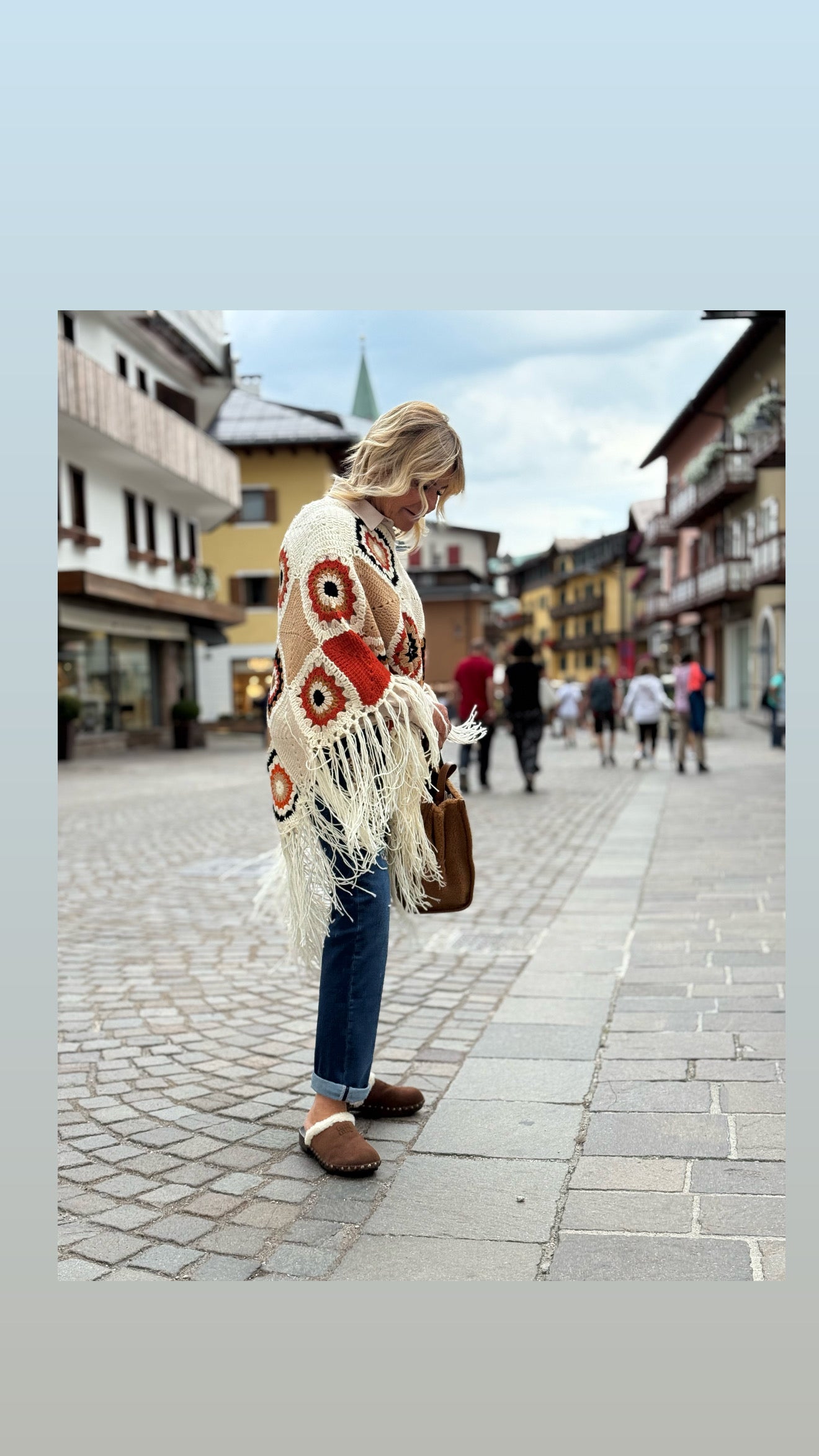 Poncho crochet misura unica