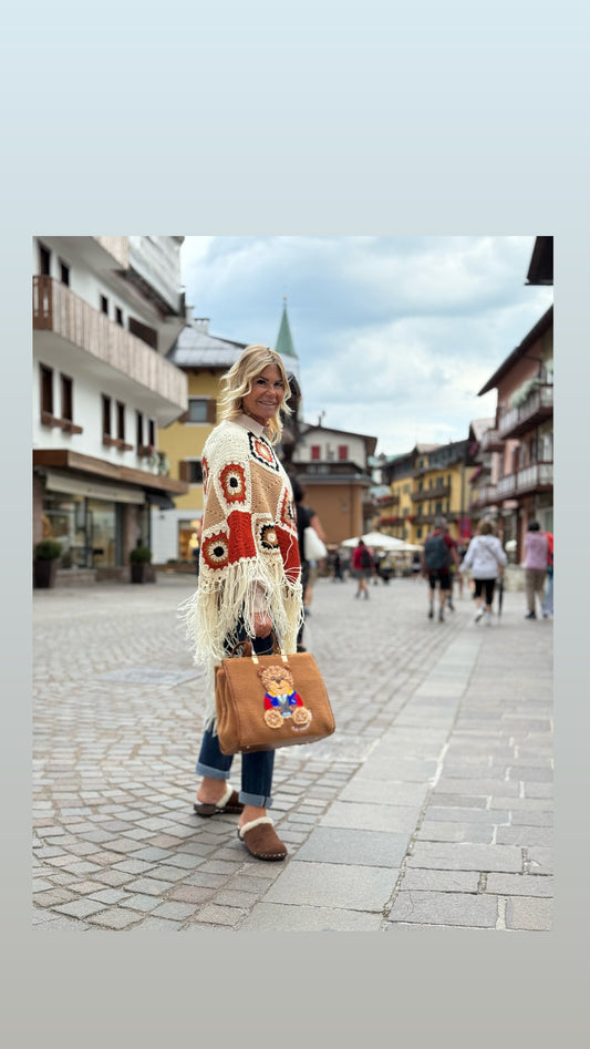 Poncho crochet misura unica