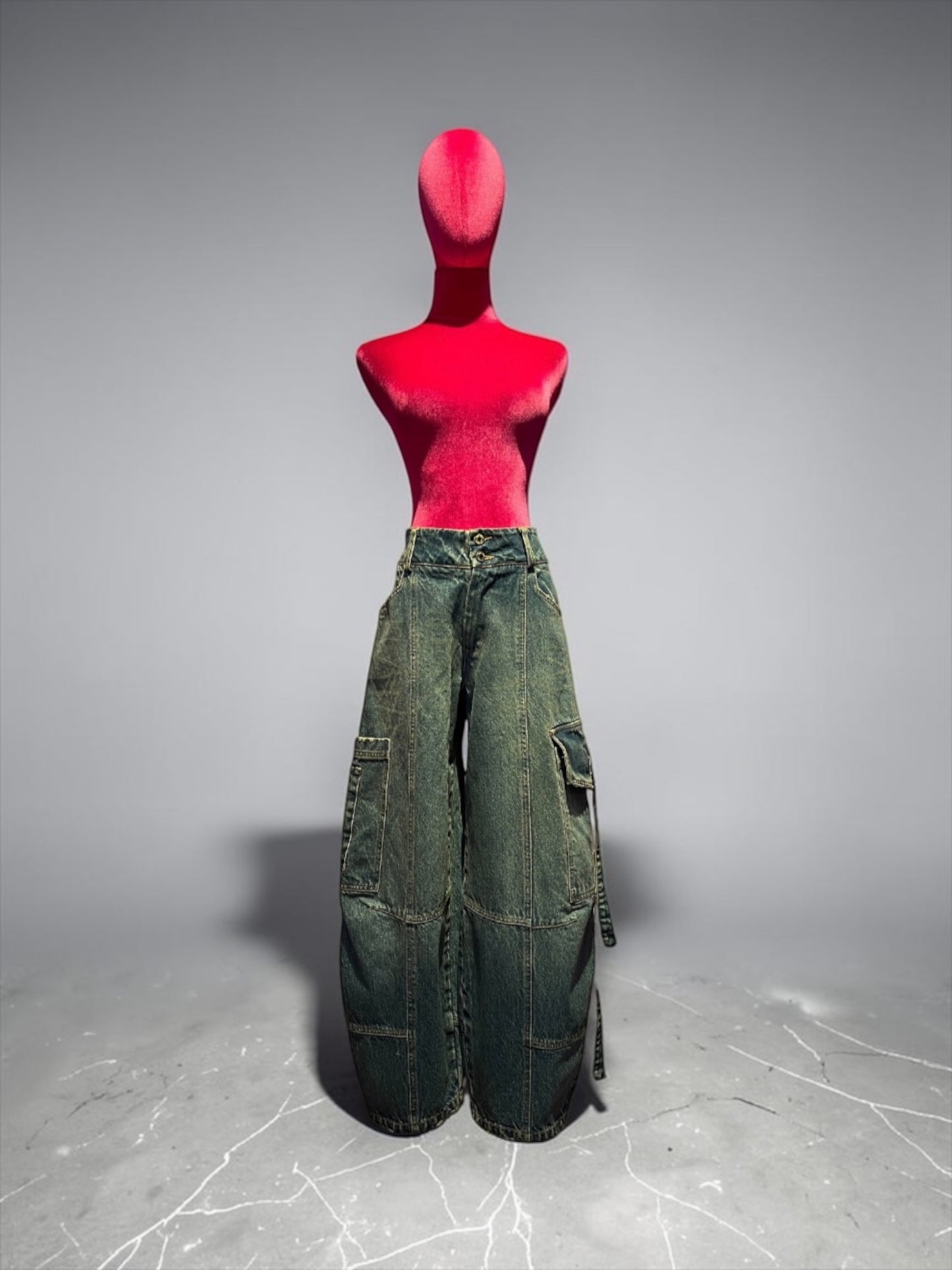 Front street pantalone cargo denim