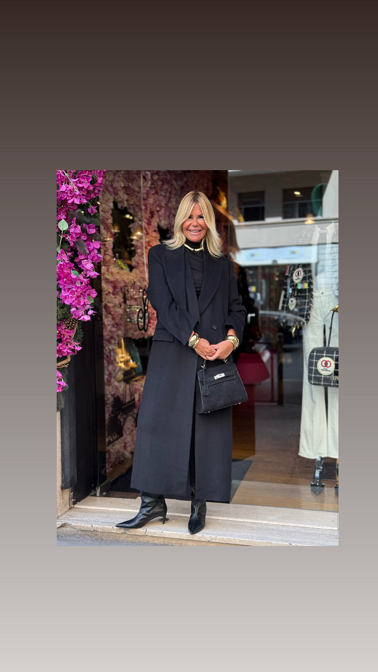SU official cappotto lungo con sciarpa rimovibile