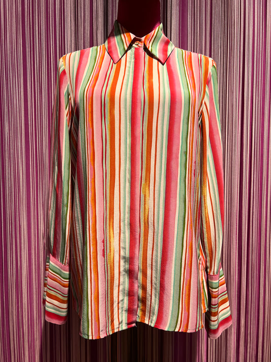 Attic and barn camicia righe multicolor