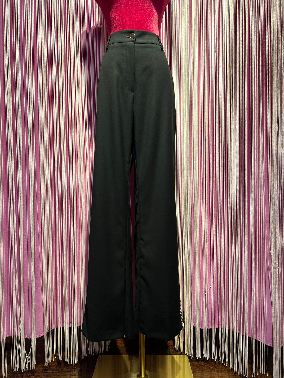 5 Progress pantalone con passamaneria laterale e apertura con zip interno gamba