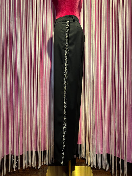 5 Progress pantalone con passamaneria laterale e apertura con zip interno gamba