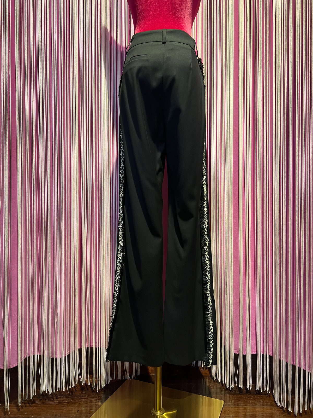 5 Progress pantalone con passamaneria laterale e apertura con zip interno gamba