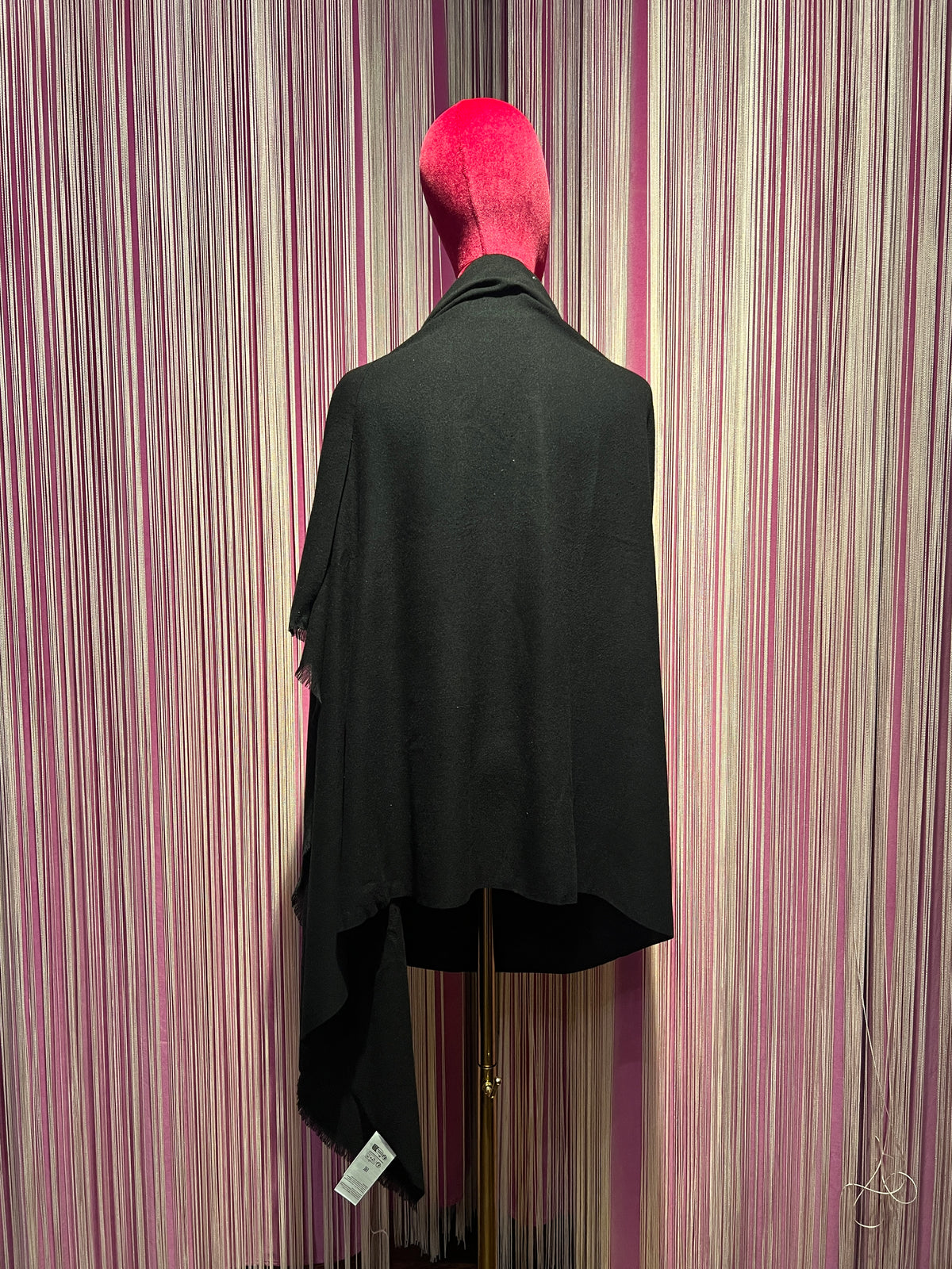 The room sciarpa nera con micro paillettes, 30% viscosa 70% poliestere