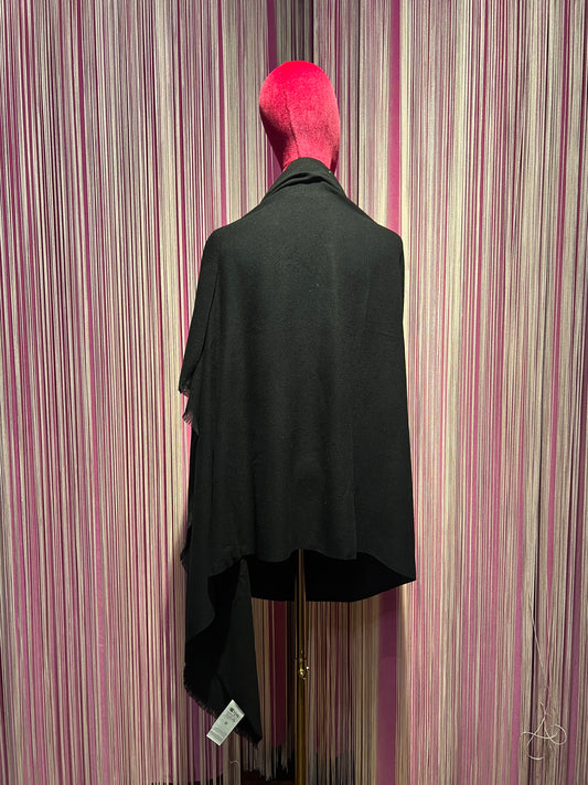 The room sciarpa nera con micro paillettes, 30% viscosa 70% poliestere