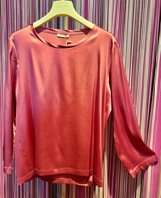 Hanami D’or blusa m/l seta geranio Orian